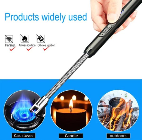 USB Rechargeable Arc Lighter with 360° Flexible Neck. 